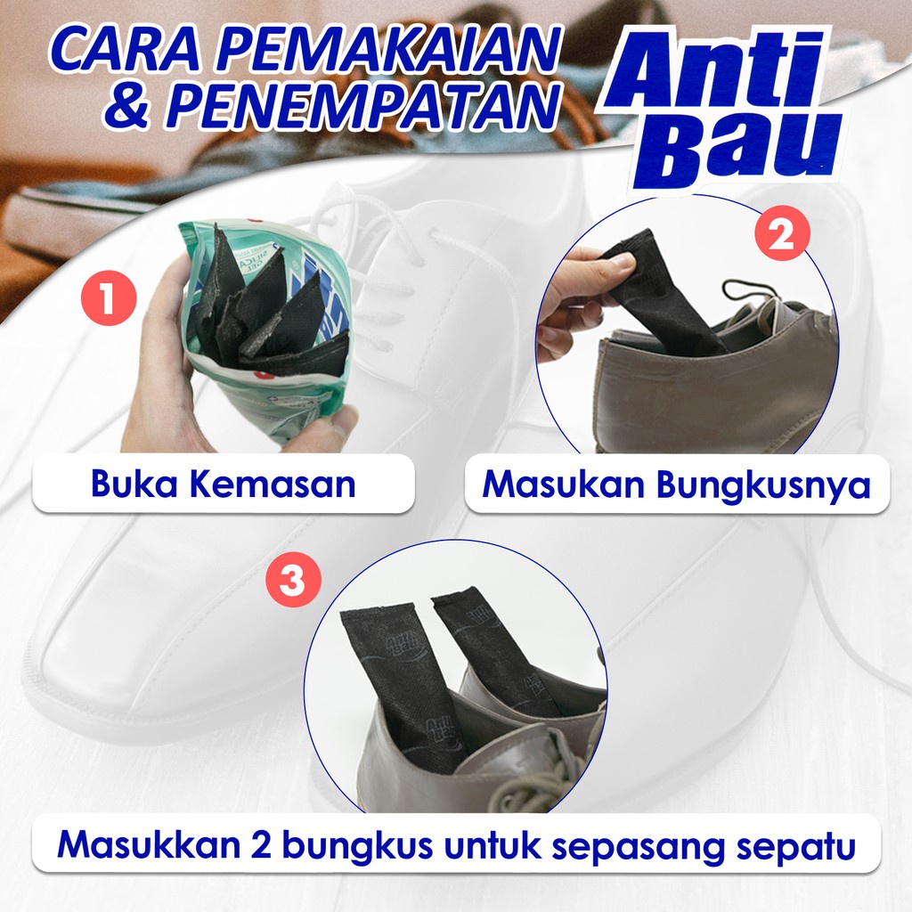 BAGUS Anti Bau Sepatu 4x25gr Penghilang Bau Sepatu