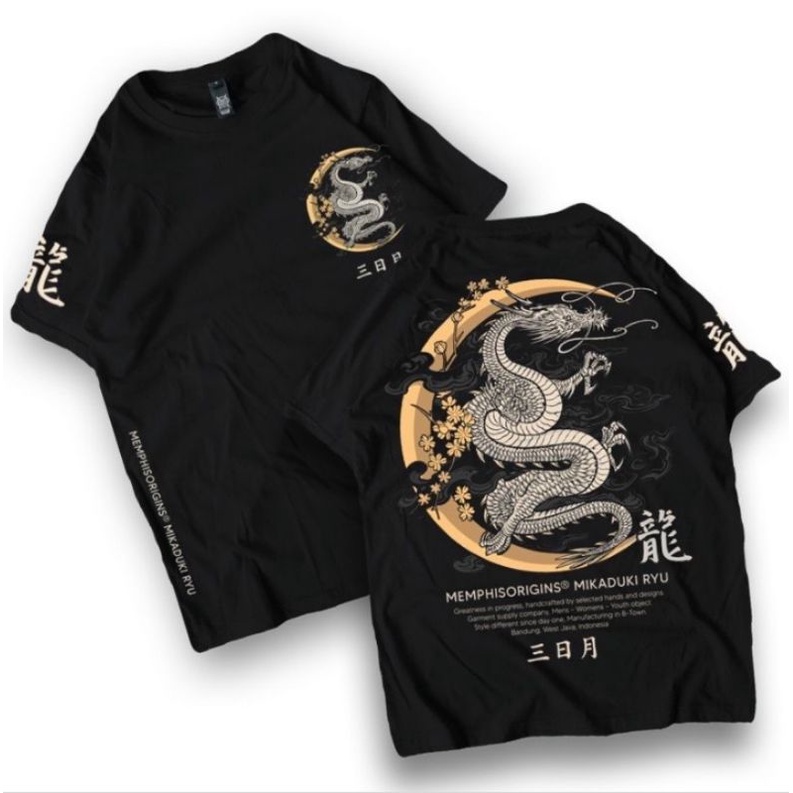 TSHIRT / KAOS DISTRO MEMPHIS ORIGINS MIKADUKI RYU KAOS DISTRO MEMPISH KAOS LENGAN PENDEK BAJU KAOS P