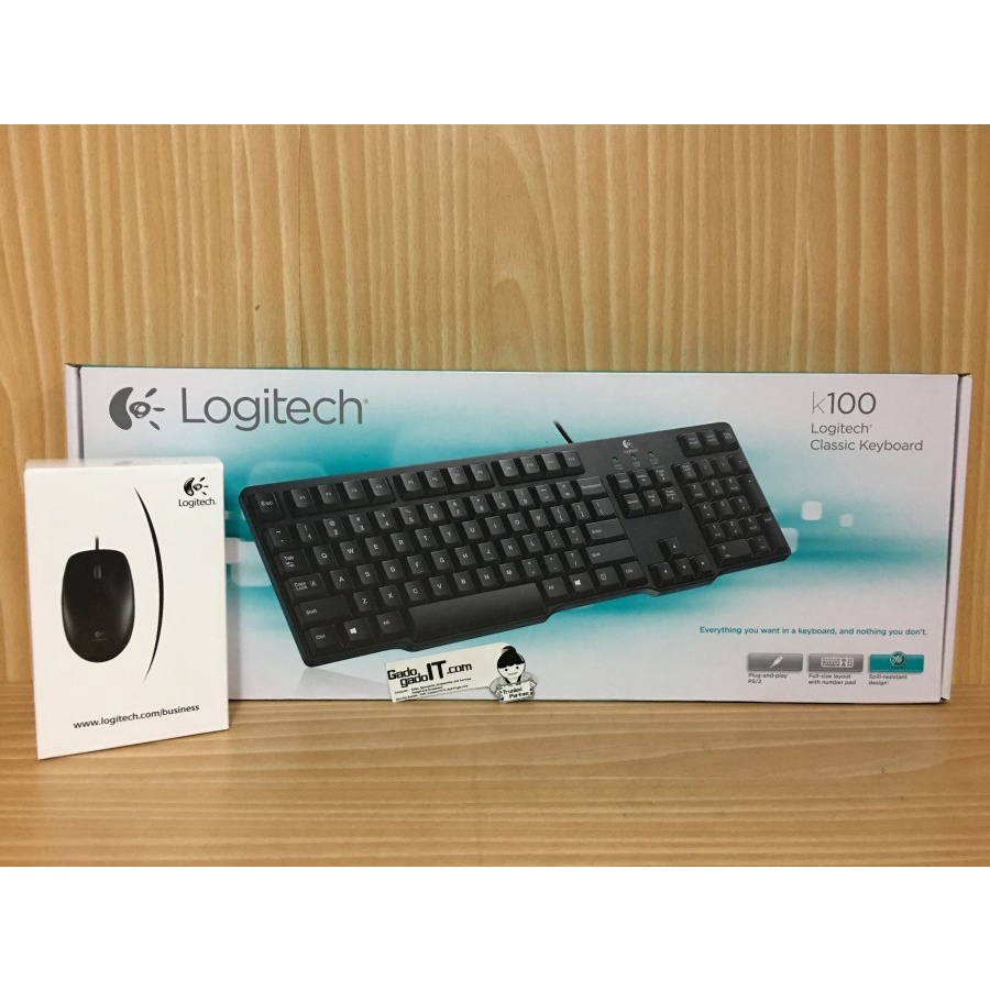 Logitech Bundle K100+B100 / K120+B100 / K200+B100 Combo Keyboard Mouse