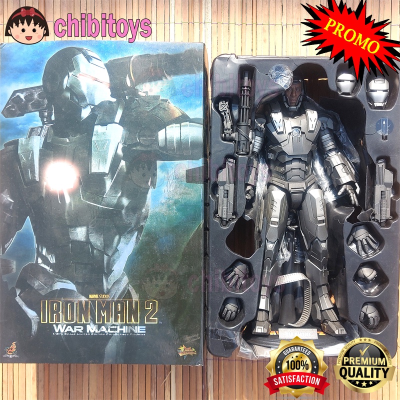 Hot Toys  Iron Man 2 War Machine Mark 1 MMS 120 BIB Non Diecast Original Action Figure Marvel