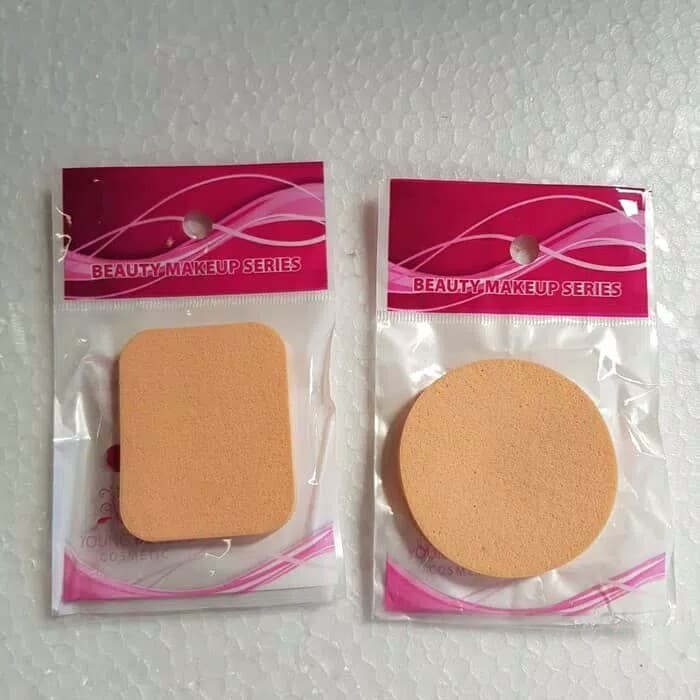 [001] Sponge Make Up / Sponge kotak bulat / spond bedak