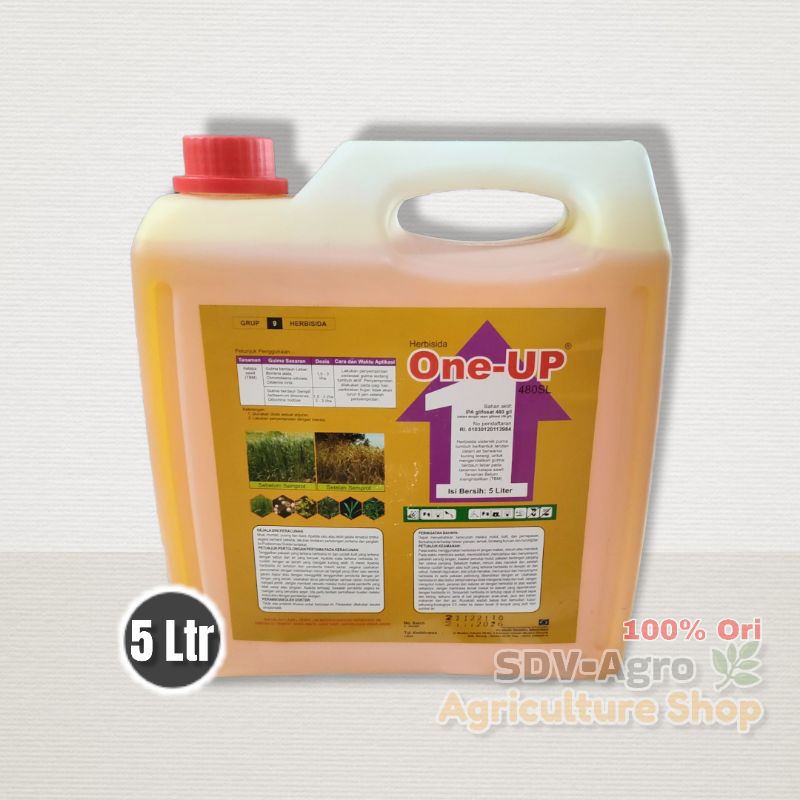 Jual Herbisida One Up 480 Sl 5 L Racun Rumput Pembasmi Gulma Original