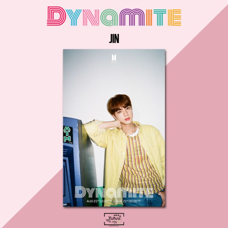 BANGTAN PHOTO CARD (PC)  DYNAMITE VER - 1 (SET DAN SATUAN) unofficial