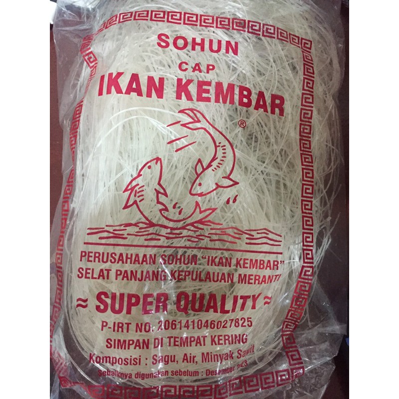

Mie Sohun Cap Ikan Kembar 150+- Gram Khas Selatpanjang