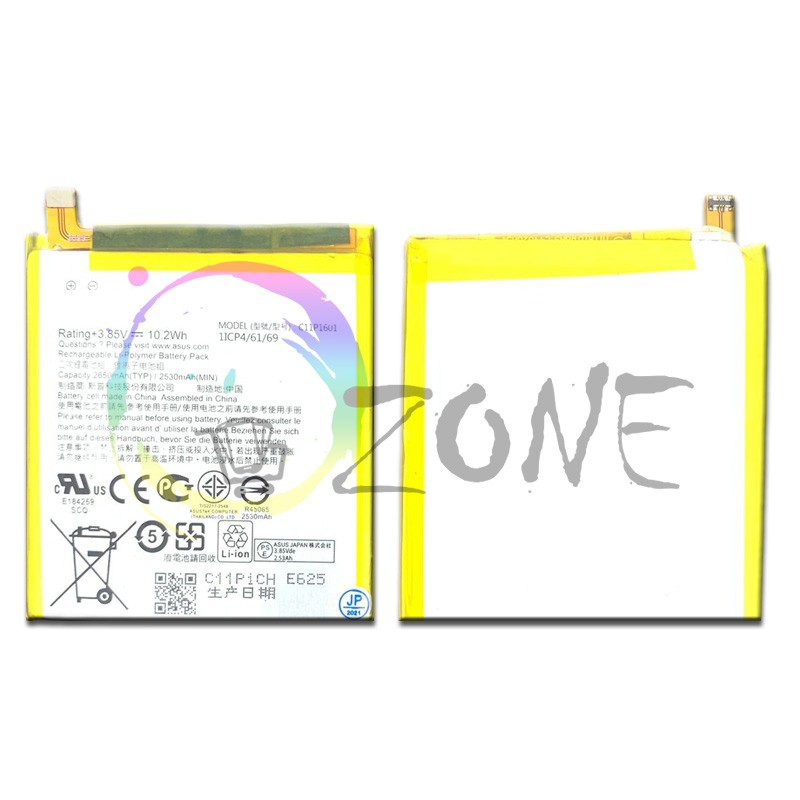 BATERAI BATRE ASUS ZENFONE 3 ZE520KL - ZENFONE LIVE ZB501KL C11P1601 BATTERY