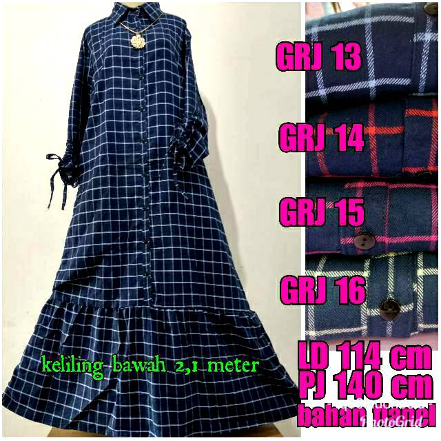 Gamis rempel/gamis flanel/gamis flanel jumbo/gamis serut/gamis jumbo/gamis rempel jumbo