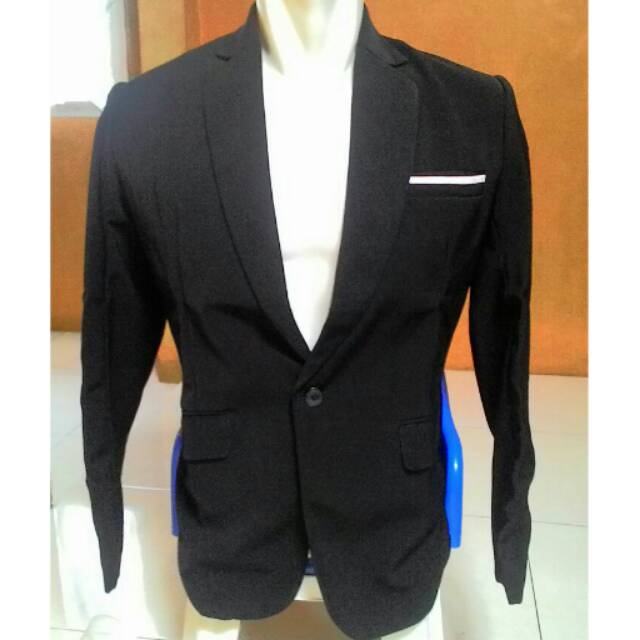 Jas resmi, jas santai, blazer pria, blazer korea murah, jas warna hitam