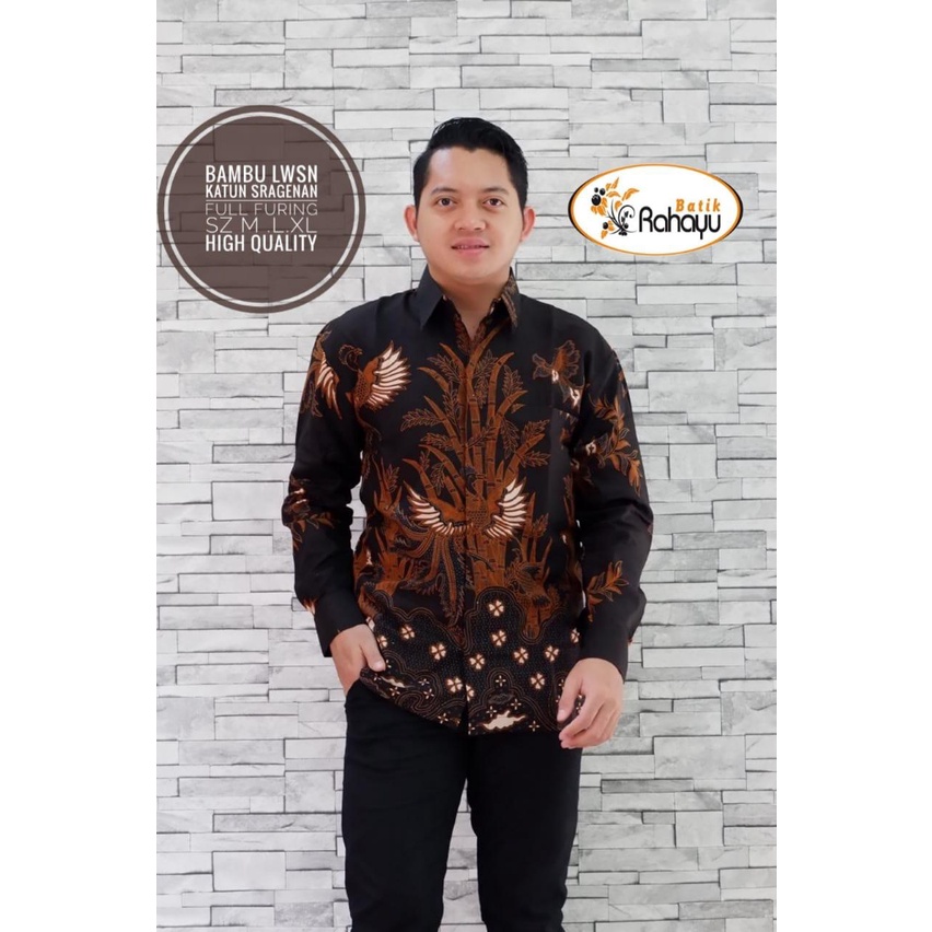 BAMBU LAWASAN RAHAYU KEMEJA BATIK PRIA SOLO LENGAN PANJANG LAPIS FURING ATASAN PREMIUM MODERN MLIWIS KERTAPATI SEMAR PUTIH MDOANG NAVI NAYRANA HARI MURTI PRING KUNING ELKANA KASWARI MERAH SYAILENDRA BIRU SETYO LUHUR KUNING FLAMBOYAN BAMBU LAWASAN SANCAKA