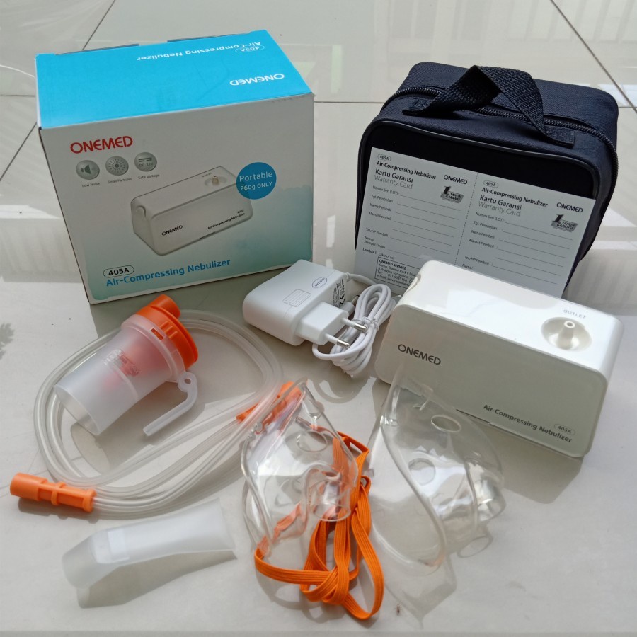 Nebulizer Onemed Compressor 405A Portable - Alat Uap Terapi Pernafasan