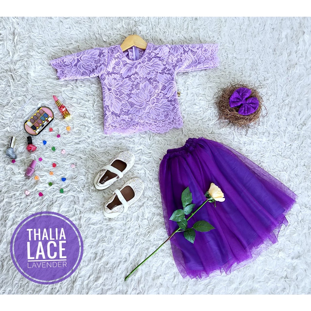 Setelan Thalia Lace Anak Unik/Setelan Anak murah/kebaya anak murah/kebaya tutu