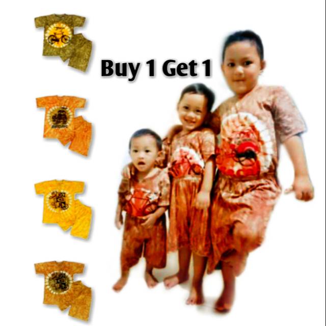 Buy 1 Get 1 Free Setelan Anak Kaos + Celana