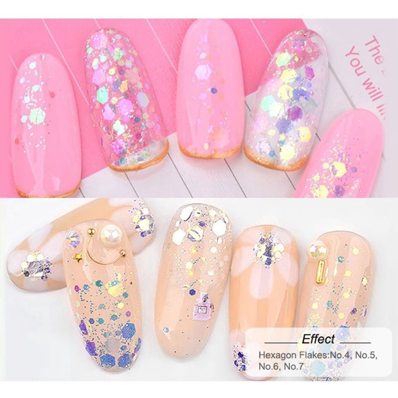 GLITTER SEQUIN WARNA WARNI UNTUK HIASAN KUKU / NAIL ART