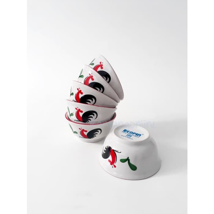 Mangkok Ayam Jago Mini - Mangkok Sambal ( isi 6 pcs)