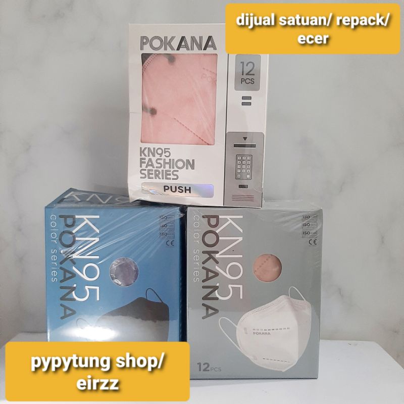 Masker Pokana KN95 Fashion Series Harga Satuan Repacking