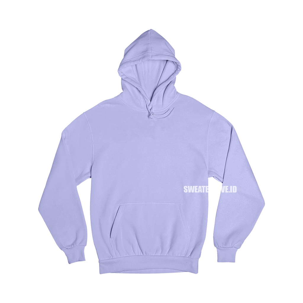 [PREMIUM] SWEATER HOODIE JUMPER UNGU MUDA LILAC M - XXXL ( UNISEX )
