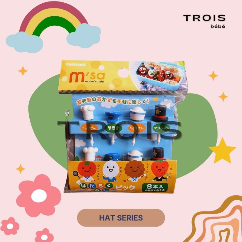 Hat Series - Food Pick Tusukan Bento Hiasan Bento Dekorasi Bento Hiasan Makanan Dekorasi Makanan Hia