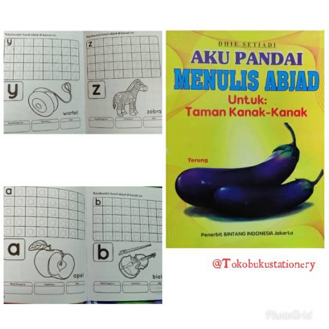 Buku TK - Menulis/Membaca/Melengkapi/Mewarnai