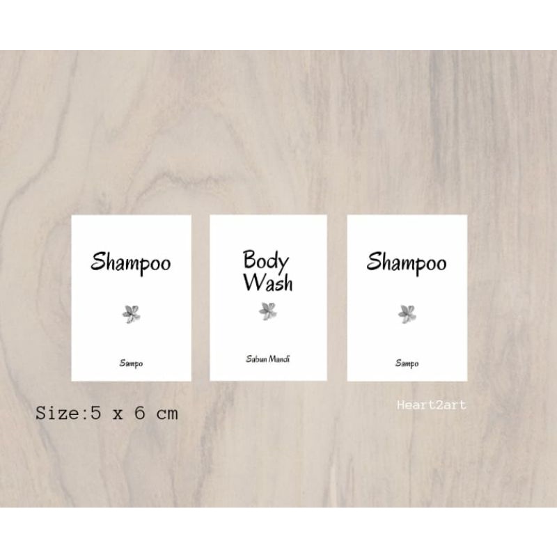 

Label Sticker Bathroom Series Warna Putih Aesthetic Minimalis