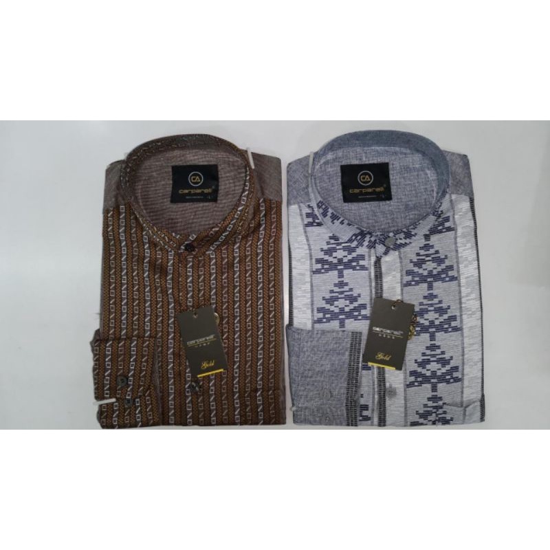 KEMEJA KOKO CARPARELLI PANJANG HIJAU/ KEMEJA KOKO PRIA CARPARELLI