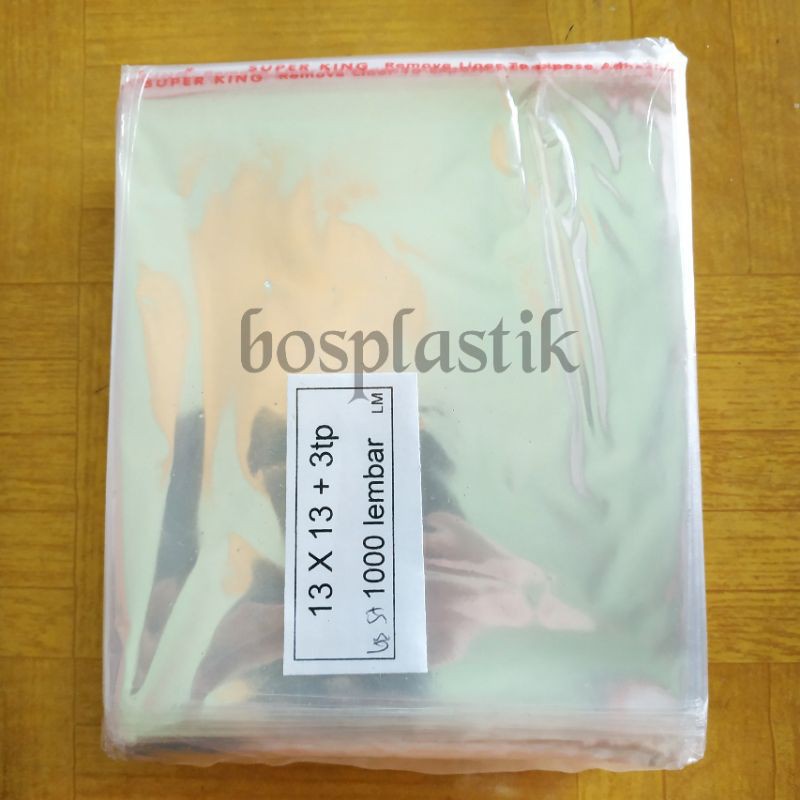 

Plastik OPP Lem / Seal Uk 13x13 (isi 1000 Lembar)