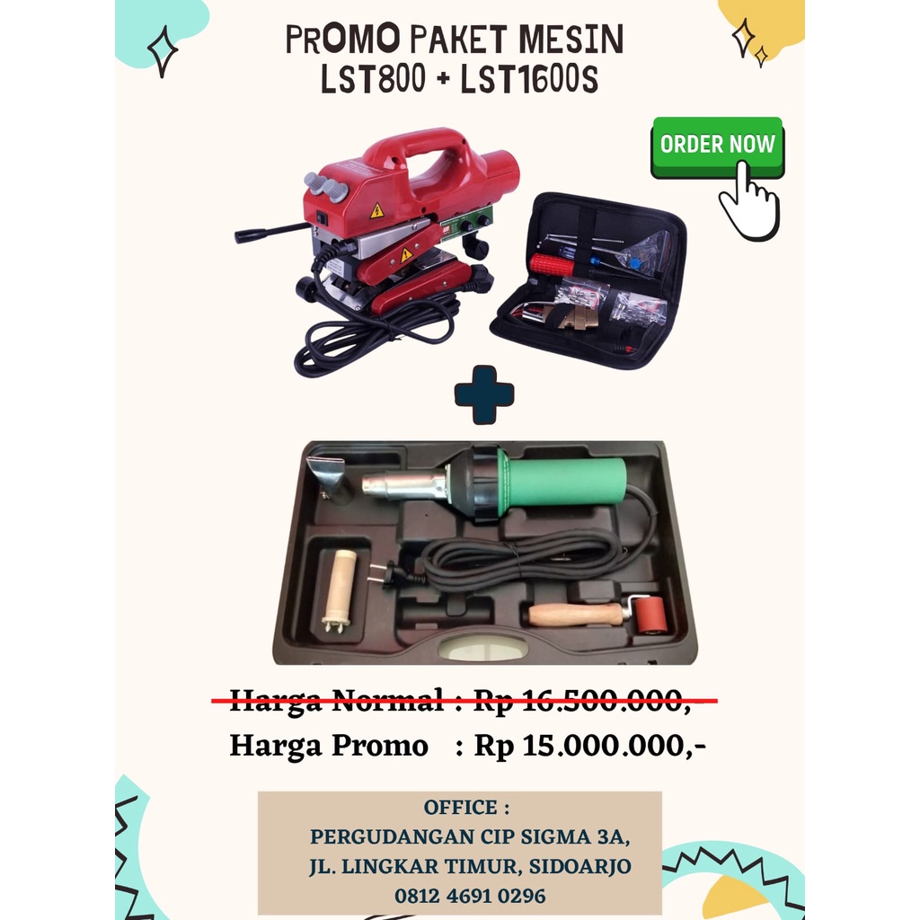 PROMO 1 SET ALAT SAMBUNG GEOMEMBRANE LST800 + LST1600S