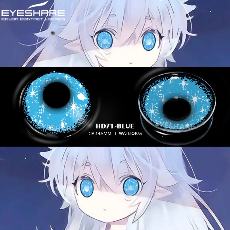 [✅COD &amp; READY STOCK ] Softlens Cosplay Anime Fashion Kartun Naruto Halloween Import Premium Big Eyes Softlen Crazy Kosplay - Gratis Lenscase