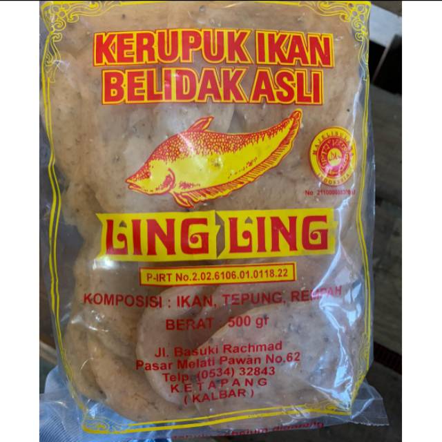 

Krupuk ikan belidak LING LING ketapang