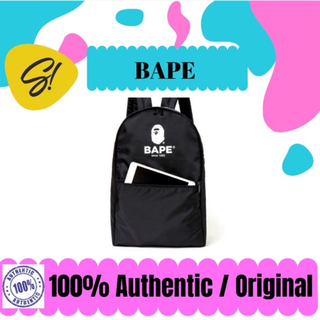 TAS BAPE 2019 AUTUMN WINTER COLLECTION BACKPACK w/ e-Mook Magazine