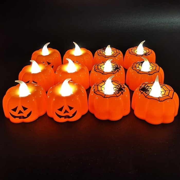 Lampu Dekorasi Labu Halloween Murah Hiasan Pesta Haloween Pumpkin LED