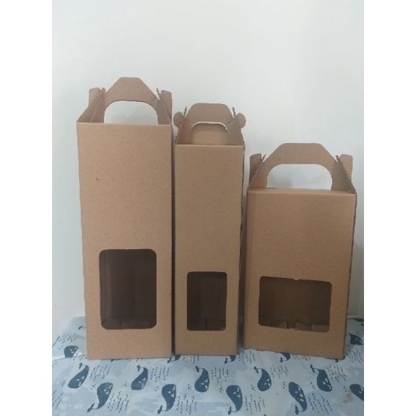 Kardus Hampers botol Almond 250ml - 500ml - 1Liter