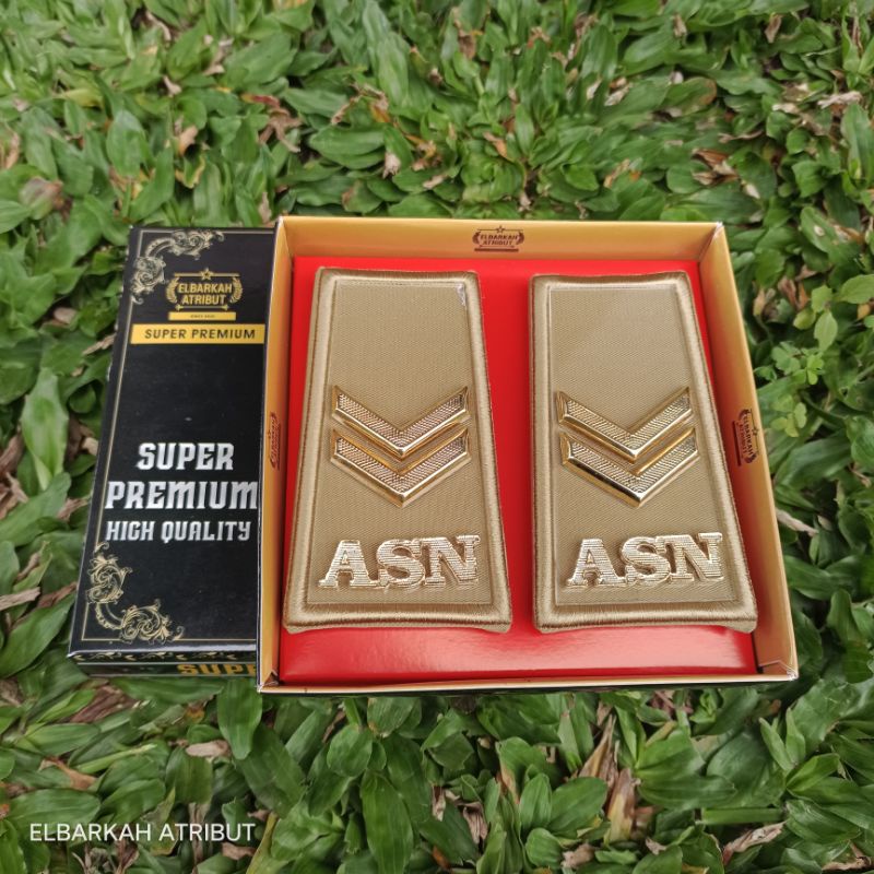 PANGKAT ASN GOLONGAN 2B AKRILIK LIS BORDIR ELBARKAH SUPER PREMIUM