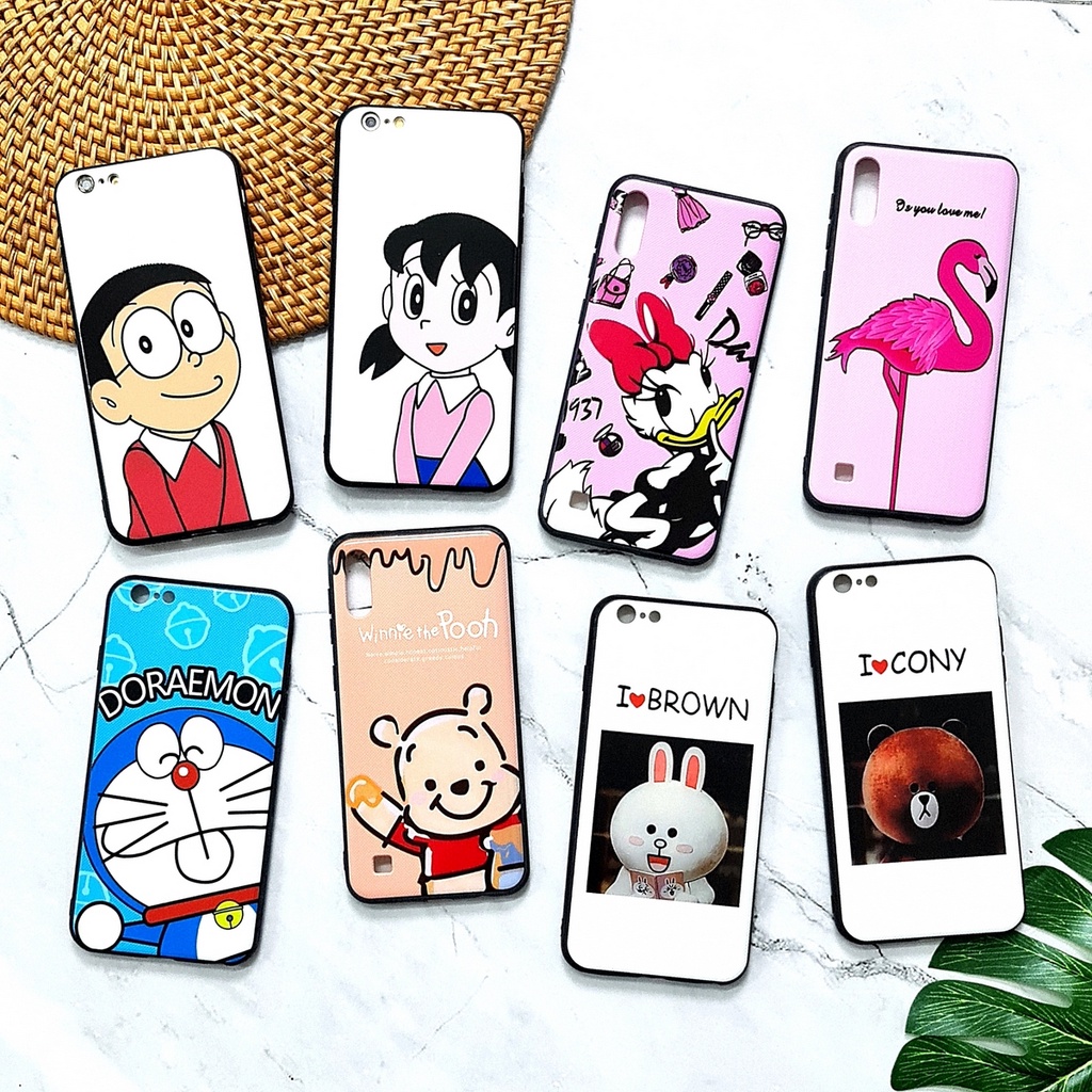 [ BUY 1 GET 1 FREE ] FDL - IPHONE 5 5G 5S 6 PLUS XS MAX XR | DISLINE Soft Hard Case Cartoon texture embos UV