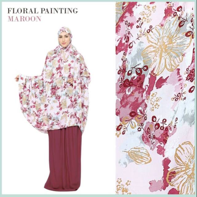 

Floral Painting Maroon