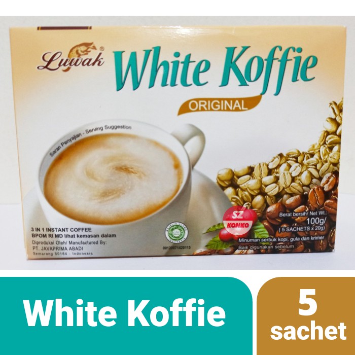 

Kopi Luwak White Koffie isi 5 sachet - Original Coffee BPOM RI