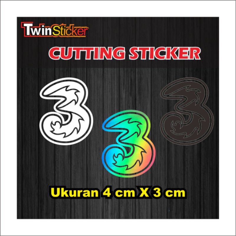 

Stiker Angka 3 Logo Tri
