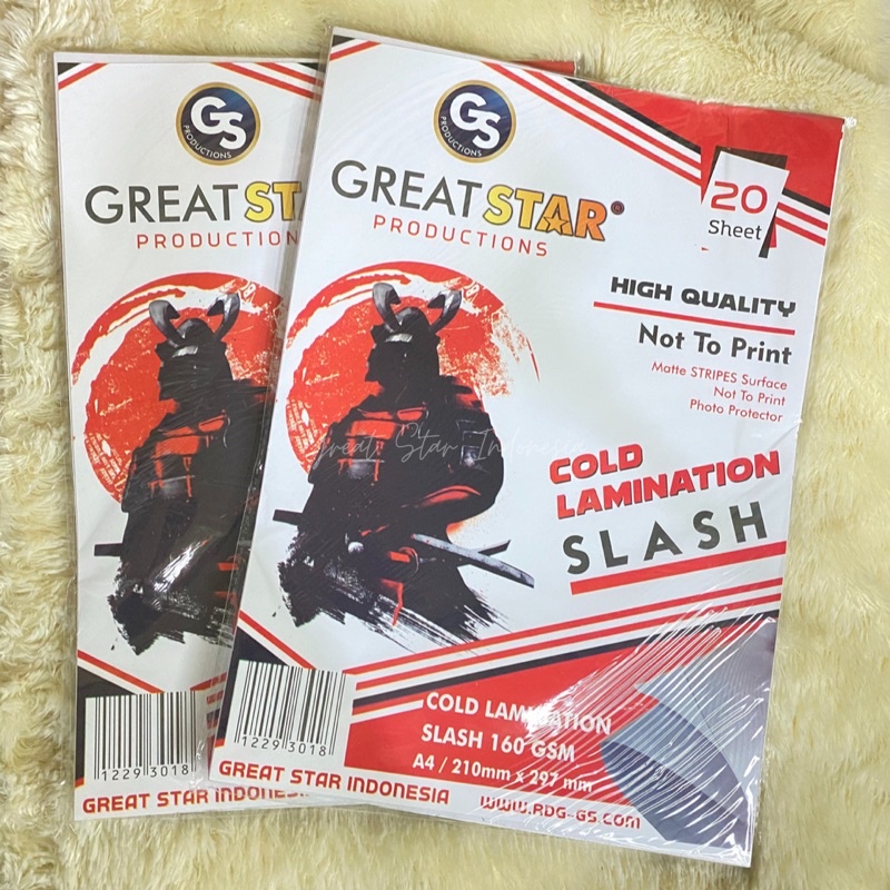 

LAMINASI DINGIN SLASH A4/20 LEMBAR