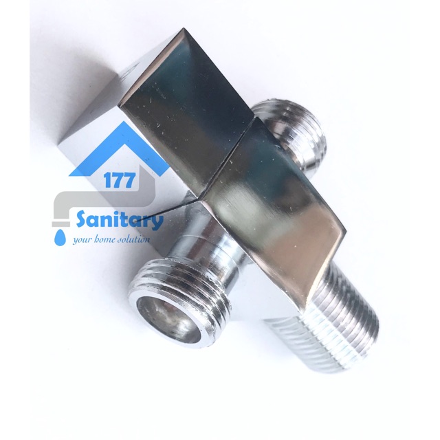 Stop kran cabang minimalis FIo60302- stop keran double  kran shower T cabang shower sanitary177 /H2