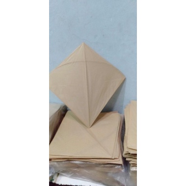 layangan seot dusta polos coklat uk 53& putih uk 54(1paket 50pcs)