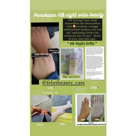 HANDBODY NIGHT ORLIN BEAUTY / HANDBODY WHITENING / HB WHITENING