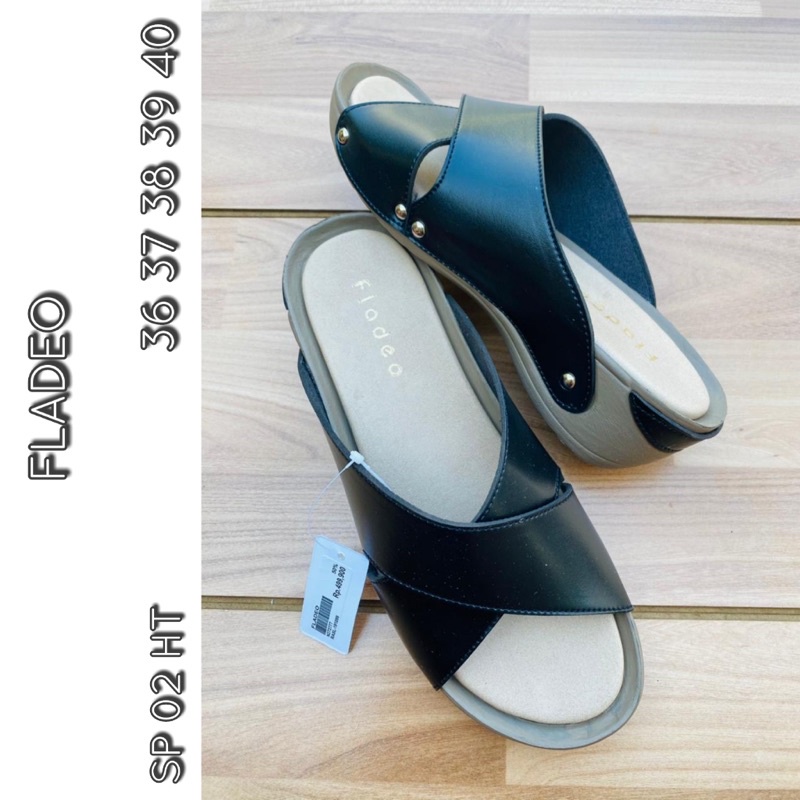 wedges  sp02hitam size 37-40