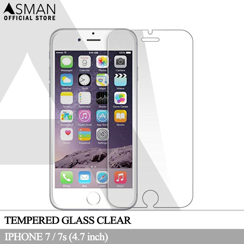 Tempered Glass iPhone 7 / 7s (4.7&quot;) | Anti Gores Pelindung Layar Kaca - Clear