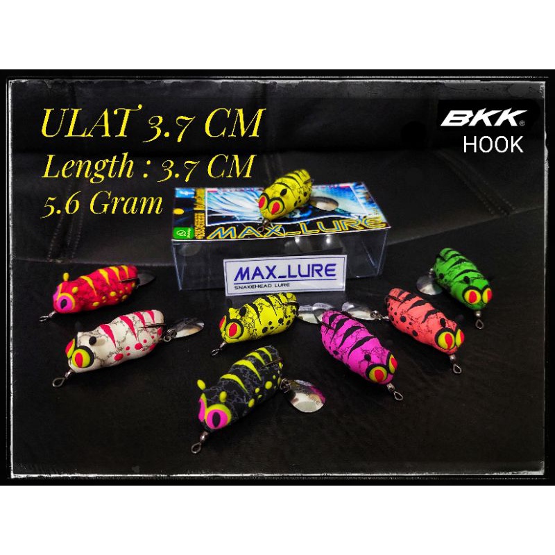 Soft Frog / Umpan Ikan Gabus - ULAT MAX_LURE