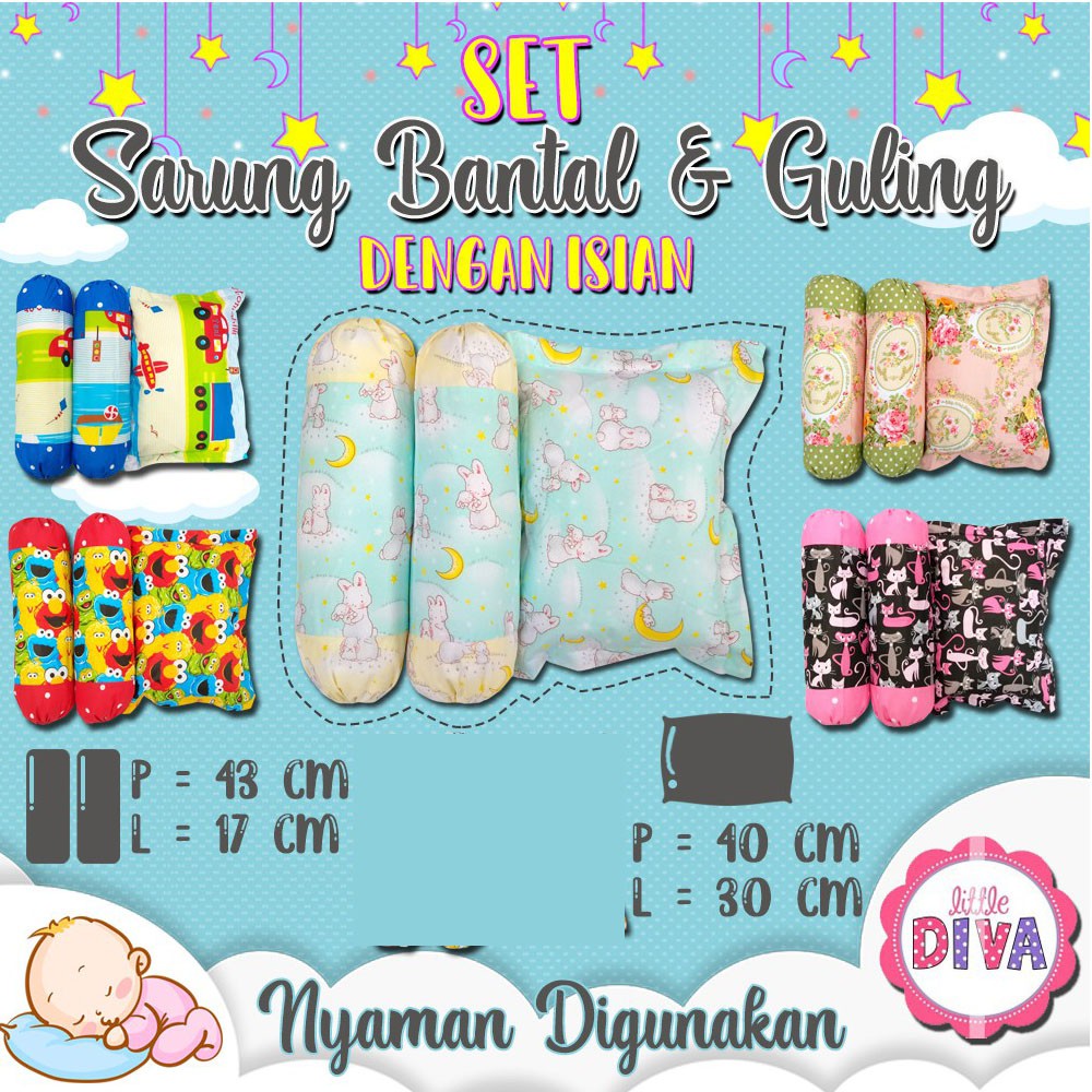 SARBANGUL Sarung Bantal Guling BAYI Tanpa ISI sarung bantal sarung guling Bayi sbg