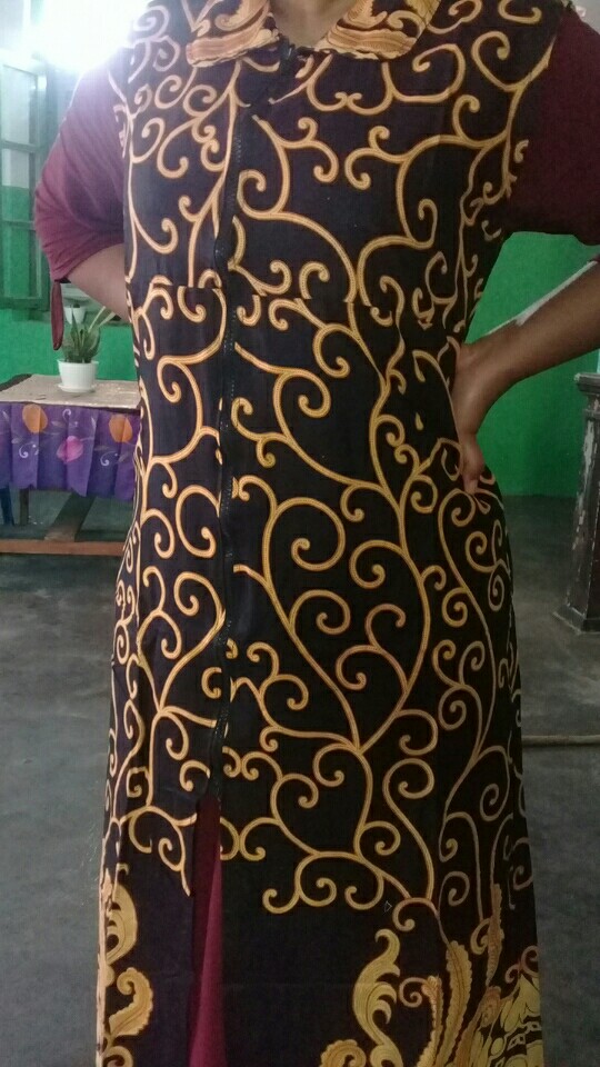 Bg - Batik Couple Outer Alika / Maxicardi Long Cardigan Kerja Kantor Seragam Maxi Cardi / Longcardi