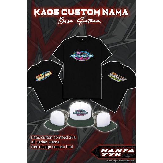 kaos nama racing. kaos racing custom. kaos nama sendiri. kaos racing team