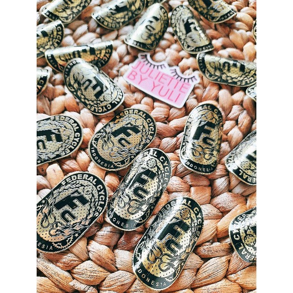 PROMO Emblem vintage | emblem sepeda emblem badge sepeda federal bahan kuningan peneng