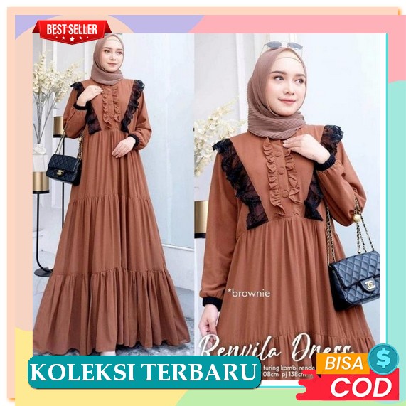 Model Baru.. Yesika Maxy Gamis Wanita Muslim Modern 2022 Baju Muslimah Dress Muslim Terbaru Perempua