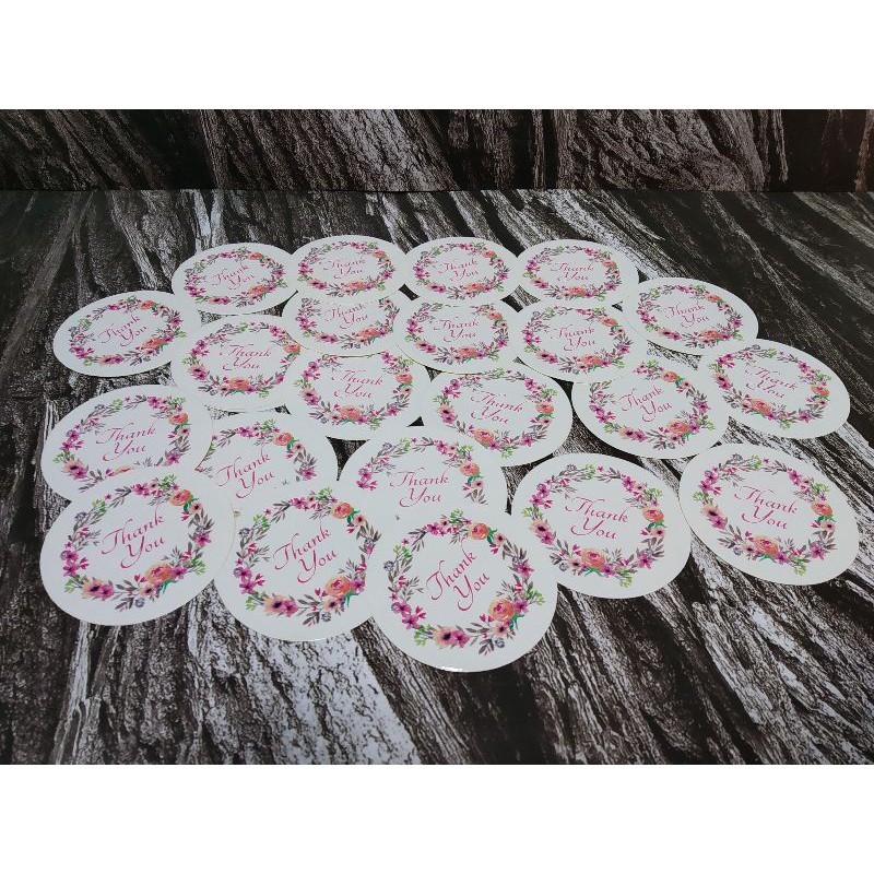 

stiker mini thank you @25pcs