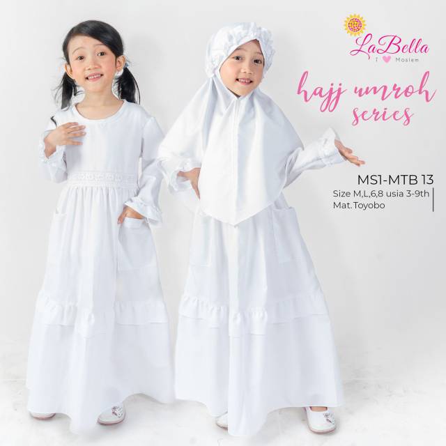 Gamis putih labella