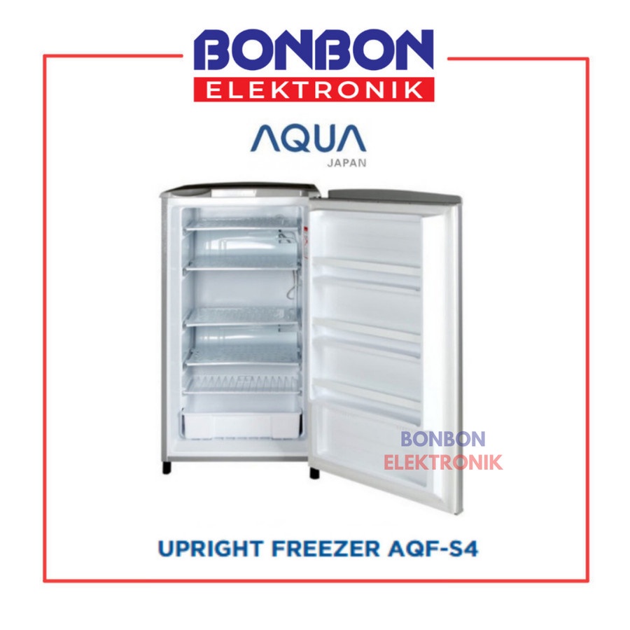 AQUA Freezer AQF-S4(S) 4 Rak Asi / Es Batu AQFS4S Kulkas 1 Pintu